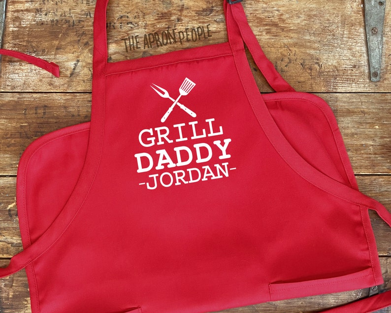 Apron for Men Grill Daddy Custom Mens Apron Personalized Etsy
