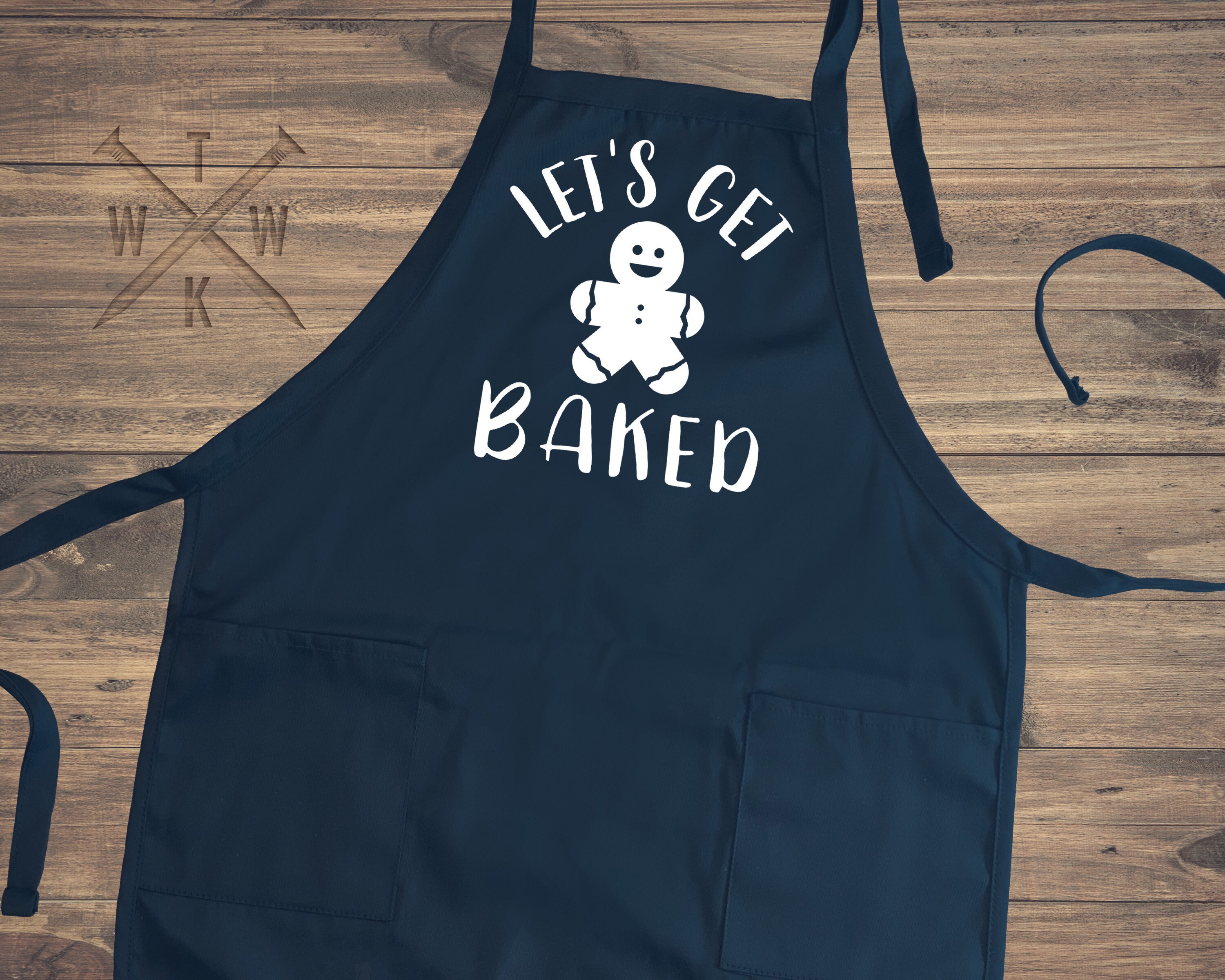 Let's Get Baked Apron Funny Christmas Apron Aprons for Etsy