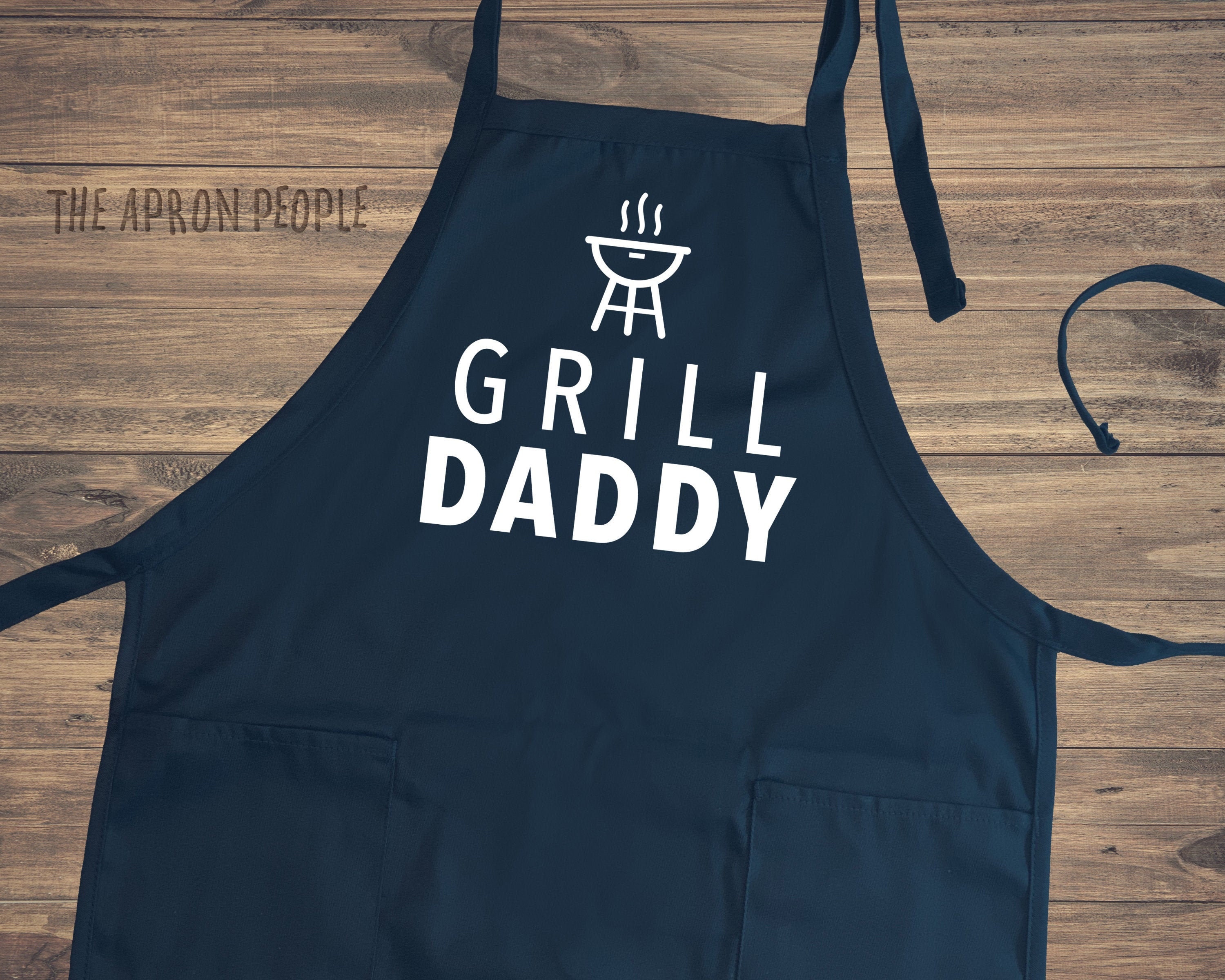 Funny Apron for Men, Grilling Apron, Dad Apron, Smoker Grill