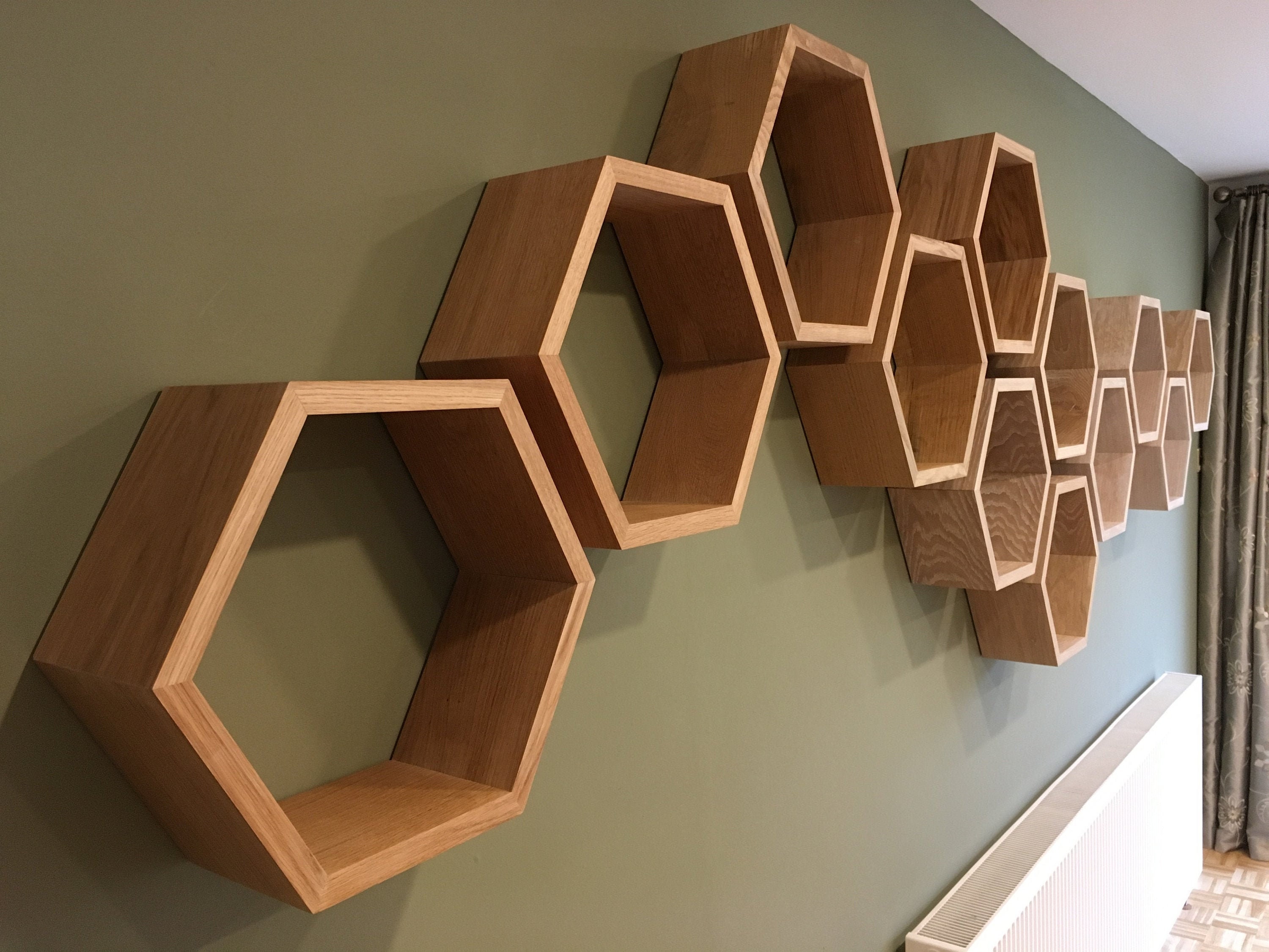Hexagon Shelves Etsy