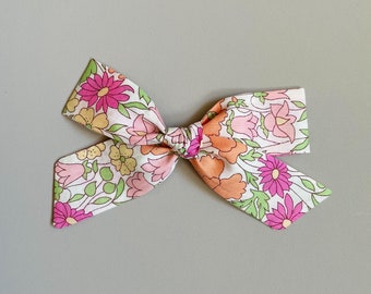 Regular Liberty tana lawn Pigtail Hair Bows