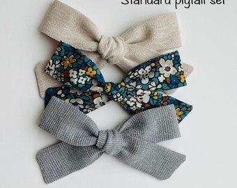 Standard pigtail hair Bow set - Emma Louise