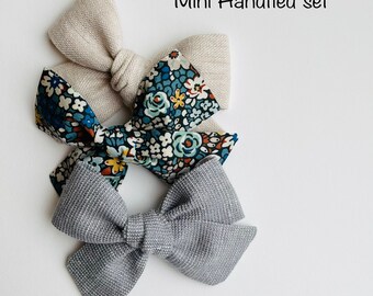 Mini Handtied hair Bow set - Emma Louise