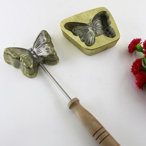Blumenherstellung Werkzeug Blumenherstellung Eisenform Blatt/Blütenblattform Seide 8cm x7cm Bild 2