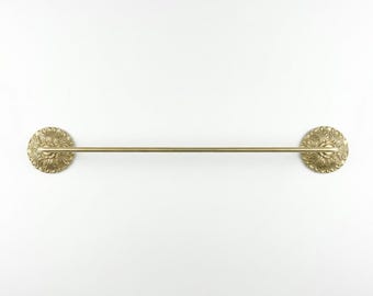 Solid Brass Towel Rack – Luxury Wall Mounted Towel Holder for Bathroom or Kitchen Decor
