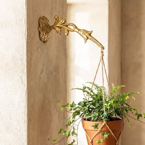Brass Hanging Planter - Etsy