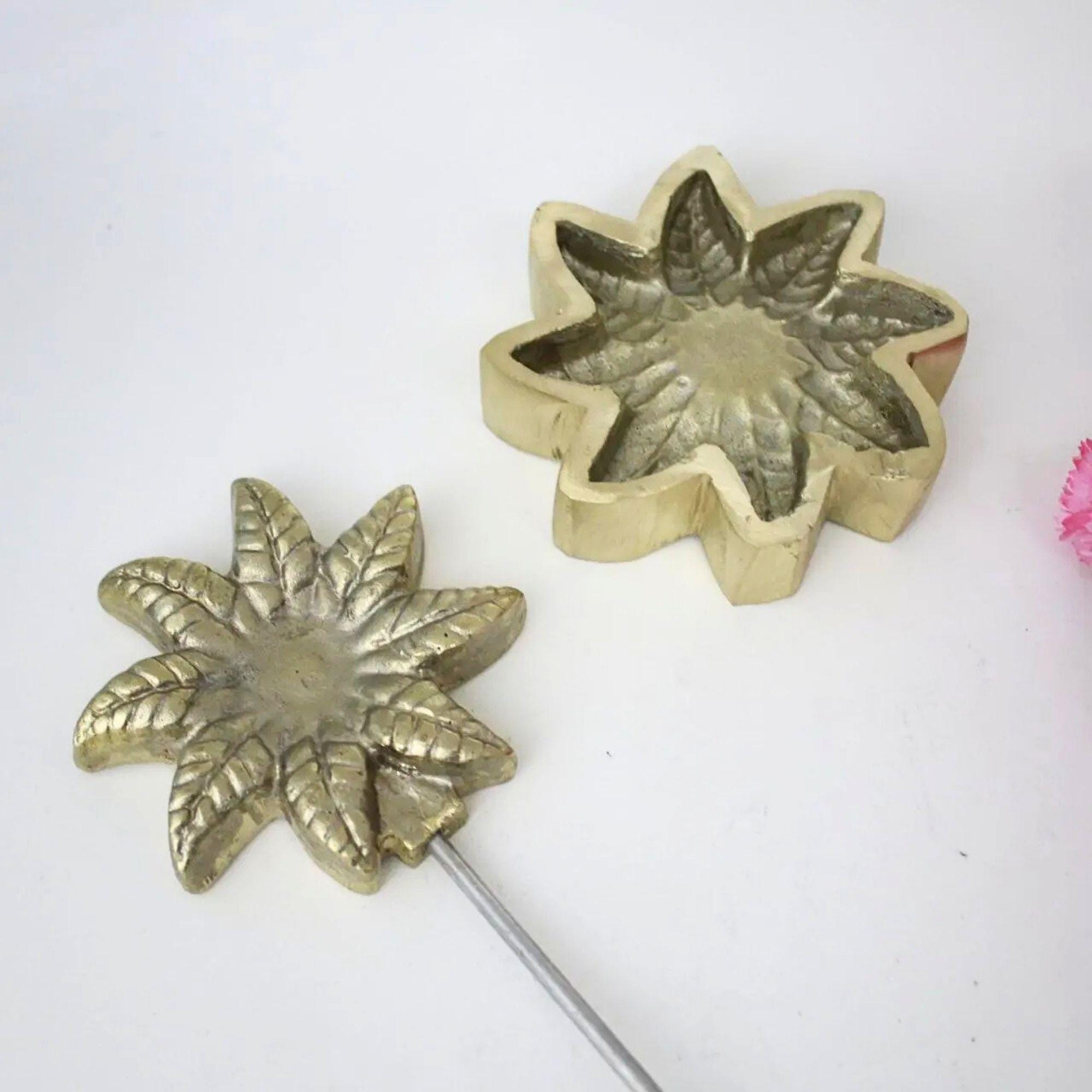 Brass Flower Making Mold: Millinery & Floral Craft Tool (8cm