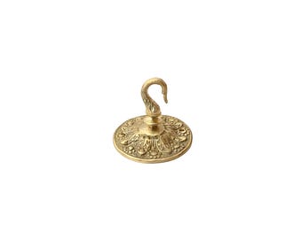 Brass Ceiling Hook Plant Hanger Antique Finish for Hanging Baskets Wind Chimes