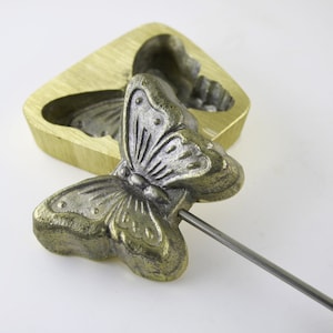 Blumenherstellung Werkzeug Blumenherstellung Eisenform Blatt/Blütenblattform Seide 8cm x7cm Bild 1