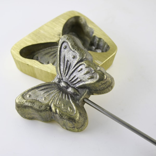 Chapellerie Outil de fabrication de fleurs Fleur faisant du fer Moule Feuille/Pétale Moule en soie - 8cm x 7cm