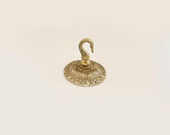 Vintage Style Brass Ceiling Hook Plant Hanger Rustic Home Decor