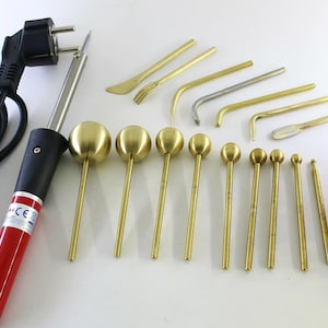 Japanese flower making tools soldering iron Millinery Fabric Flower Making Tools Flower making set of 16 tools