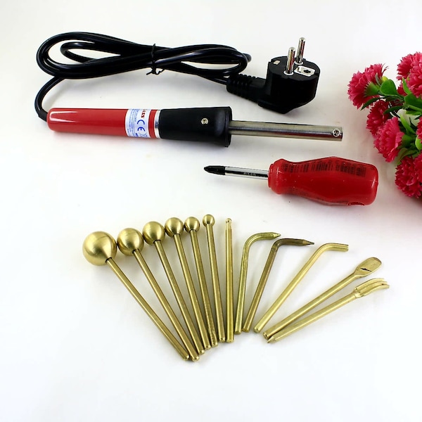 Flower Japanese millinery fabric making tools  soldering iron Millinery Fabric Flower Making Tools  Flower making set of 12 tools