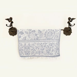 Towel Holder Towel Rack Vintage Style Hand Towel Holder Angelic Figure Solid Brass Towel Rack ...