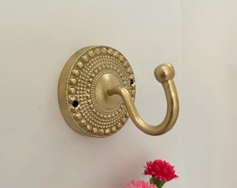 Brass Towel Rack – Handmade Wall-Mounted Towel Holder for Bathroom or Kitchen, Elegant Home Decor