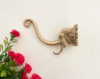 Planters Hanger Minimalist Plant bracket Brass Wall hook elephant figure vintage style Plant Hooks