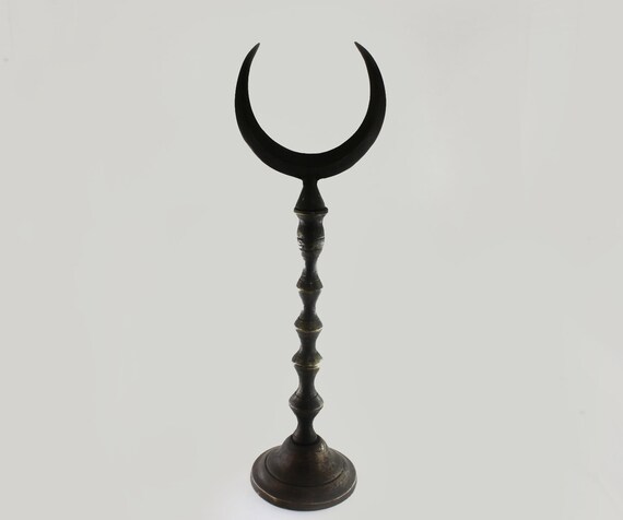 Islamic Brass Ottoman Turkish Alem Turkish flag