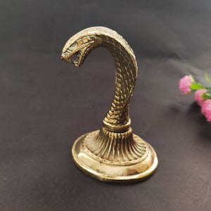 snake figurine Brass  home decor - office decor - gift
