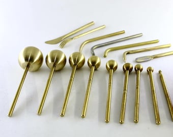 Brass Millinery Flower Making Tools: Floral Artistry Crafting Kit