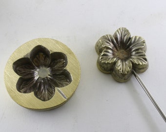 Millinery Artificial silk flowers mold - Flower making iron Mould  Leaf - Petal Mould silk - 5cm