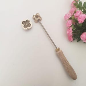 Blumenform, Hutmacherform aus massivem Messing für Blattblüten, handgefertigtes Stoffbastelwerkzeug