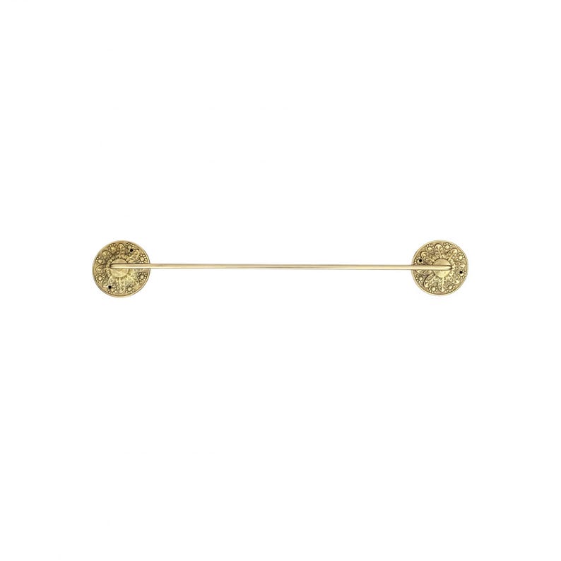 Handmade solid brass towel bar wall mounted bathroom hardware product photo