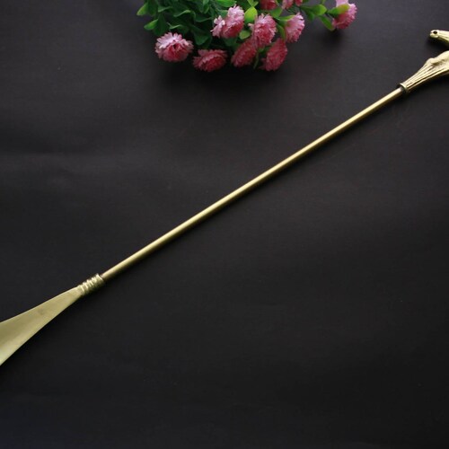 Shoe Horn Long Brass Dragon Figured Shoe Horn Gift Home Etsy