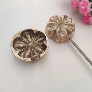 Blumen Formen: Leder & Seide (4,5 cm)