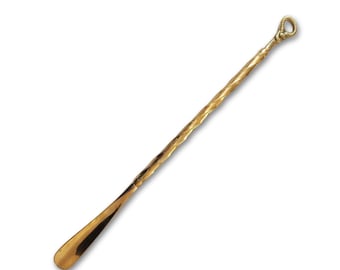 Shoe horn long handle - Brass shoehorn - Solid Brass - her gift - shoehorn stylish