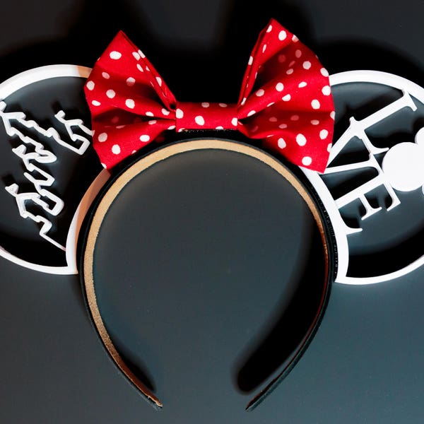 Love Mickey/Minnie Mouse Castle 3D Printed Minnie Ears