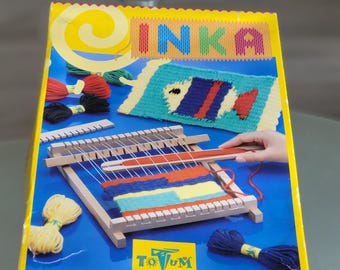 Vintage houten weefgetouw - weefpakket voor beginners - kinderweefgetouw