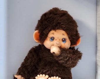 ヴィンテージ 70 年代 希少 モンチッチ 猿 瞬き目 ぬいぐるみ