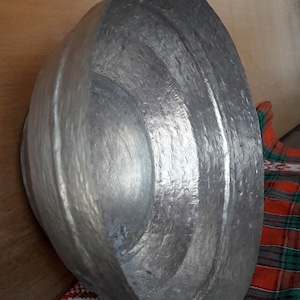Vintage Kupferschüssel - Zinn ausgekleidet - gehämmertes Kupfer - alte Kupferschüssel - Vintageküche - rustikale Schüssel - alter Weintopf