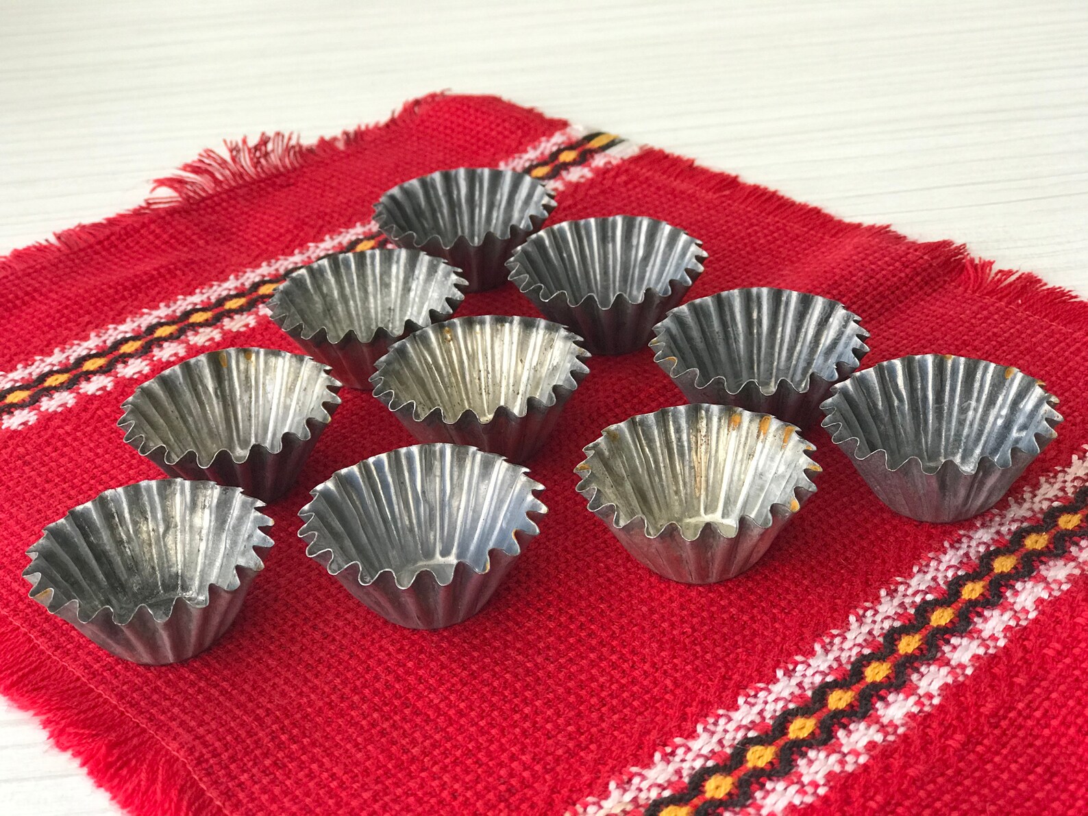 Vintage Metal Tiny Cake Formsset of 10 Modelsold Forms for Etsy