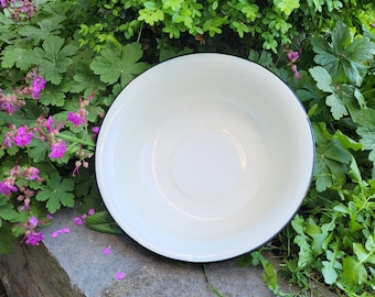 Vintage Emailleschüssel -Metallschüssel -Vintage Metallwaschbecken -primitive Waschschüssel -Vintage Metallschüssel -Emailleschüssel -große Metallschüssel