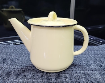 Vintage geëmailleerde theepot – Rustiek keuken- of tuindecor