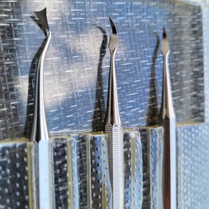 Vintage dental tool - set of 3 dental tools - medical instruments - stainless steel