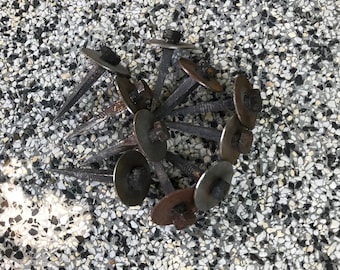 Juego de 10 clavos de hierro vintage – Decoración rústica antigua (3,54 pulgadas)