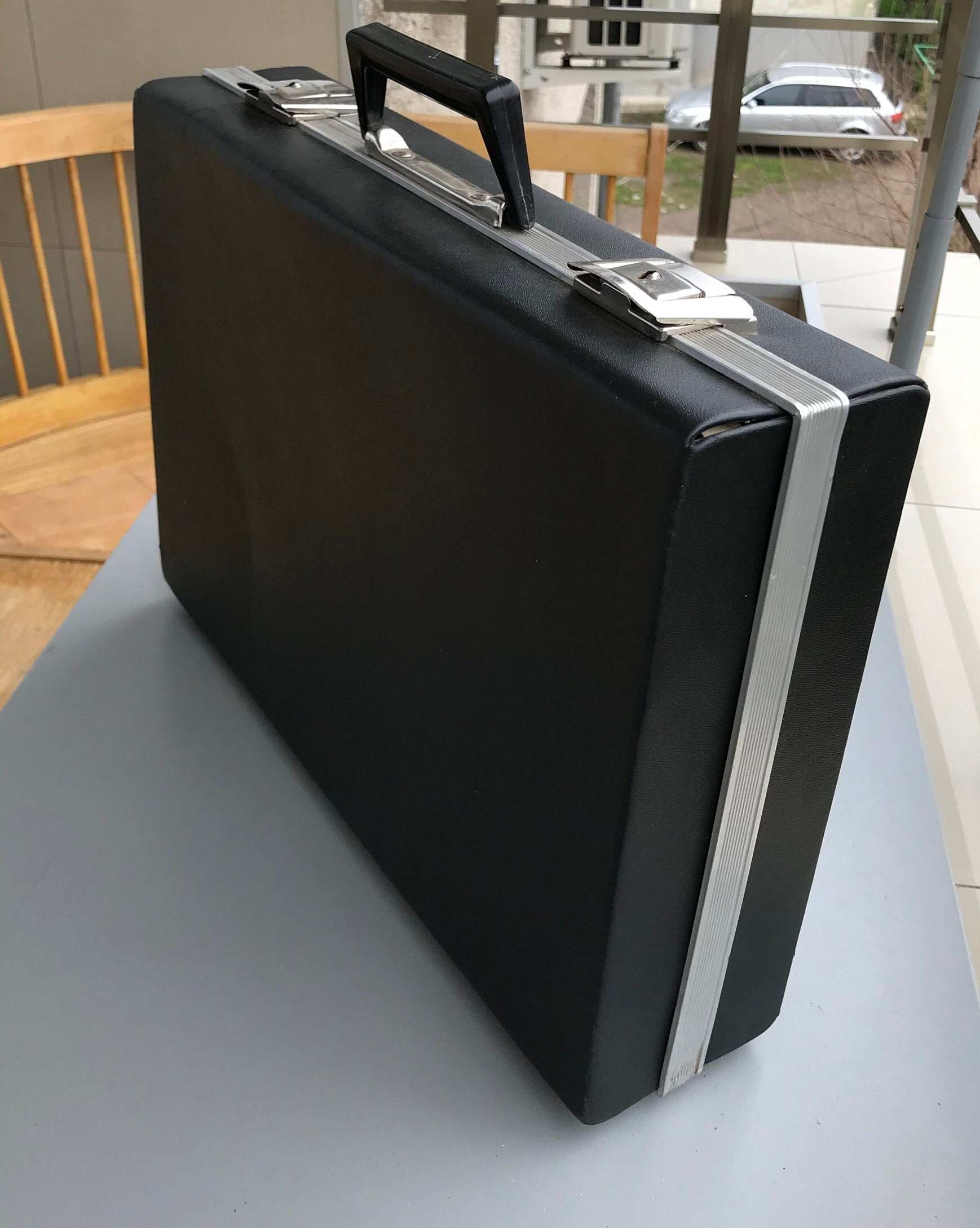 Vintage Briefcase diplomatic Black Briefcase vintage Black Etsy UK