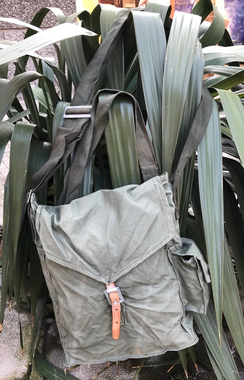 Vintage army bag military bag green military canvas bag Etsy