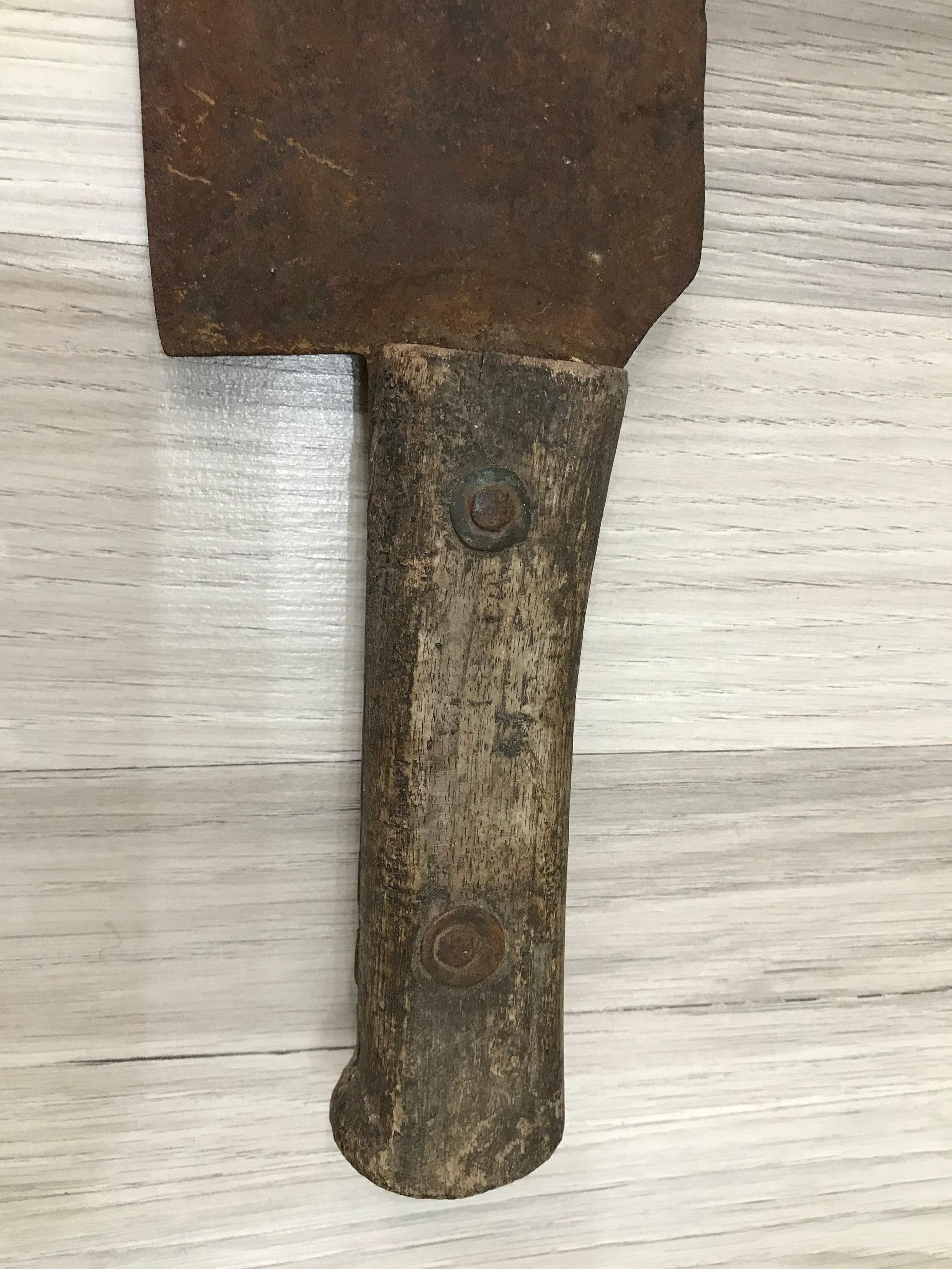 Vintage Cleaver butcher Knife Butcher Axe Antique Metal