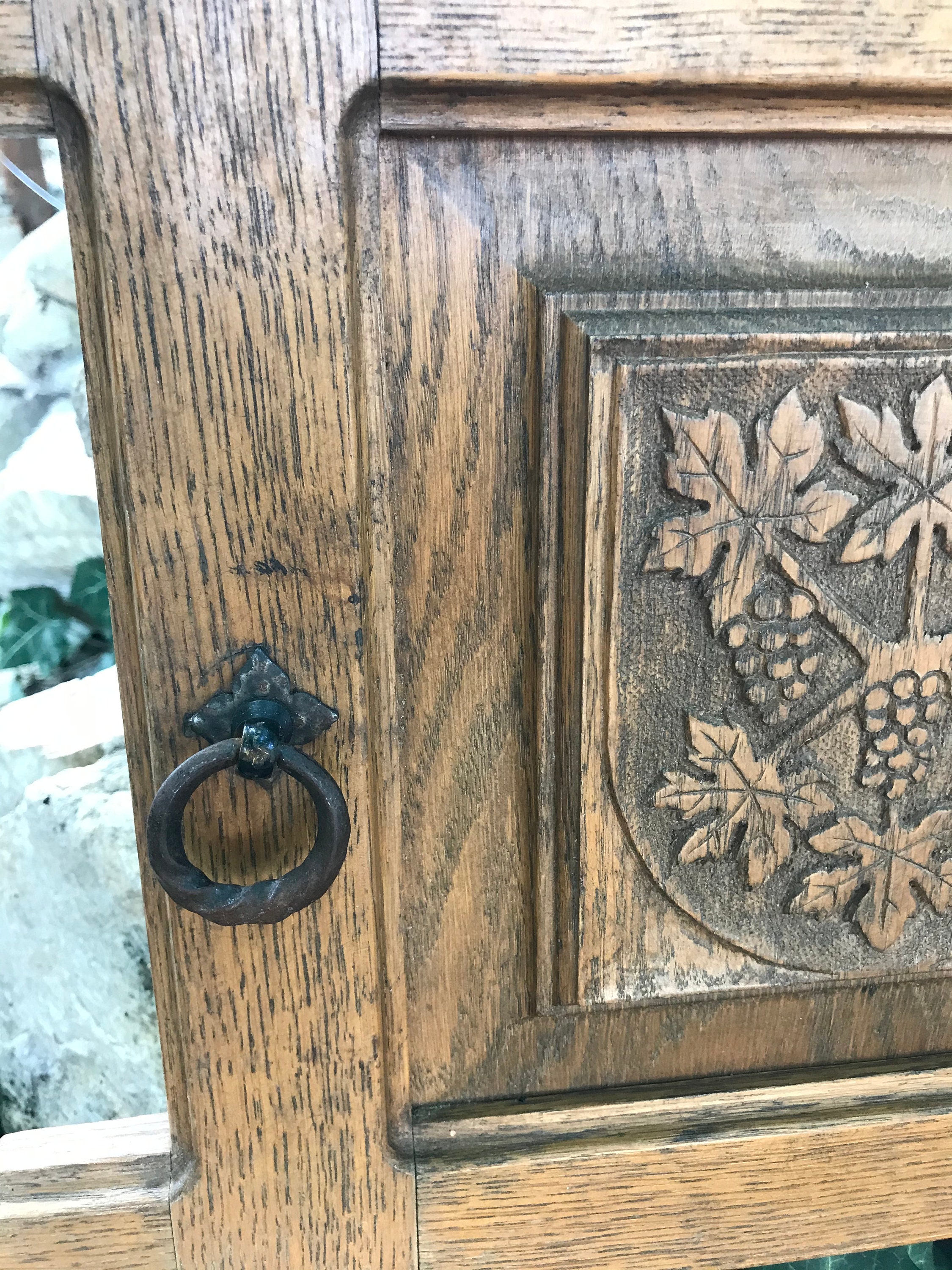 Vintage key box wooden key box wall hanging box for keys Etsy