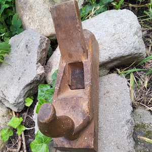 Vintage jack plane - timmerwerkgereedschap - houten schaafmachine - houten jack plane - houtbewerkingstool - retro schrijnwerkgereedschap - rustiek timmerwerkdecor