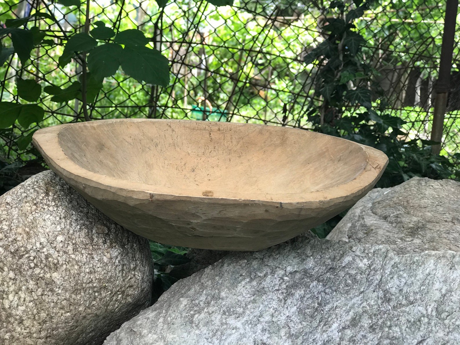 Antique Handcarved Bowl for Kneading Bread Authentic Wooden Etsy