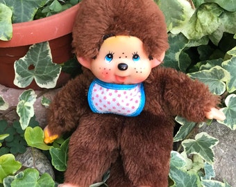 パイプ付きモンチッチ ヴィンテージモンチッチ猿人形 珍しい尻尾