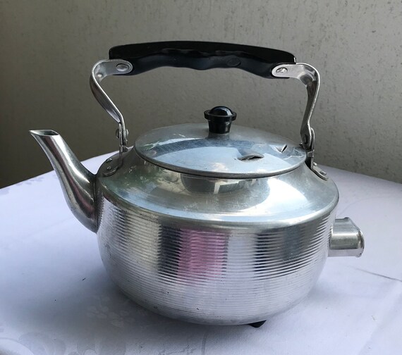 Vintage British Colony Viking Hong Kong Large Aluminum Tea Pot