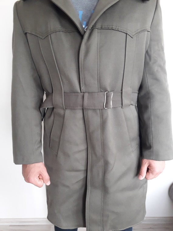 Vintage military greatcoat- Bulgarian Officer lon… - image 2