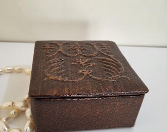 Vintage Leder Schmuckschatulle - Aufbewahrungsorganisator - Schmuckschatulle -Reiseveranstalter -Schmuckhalter -Damenzubehör