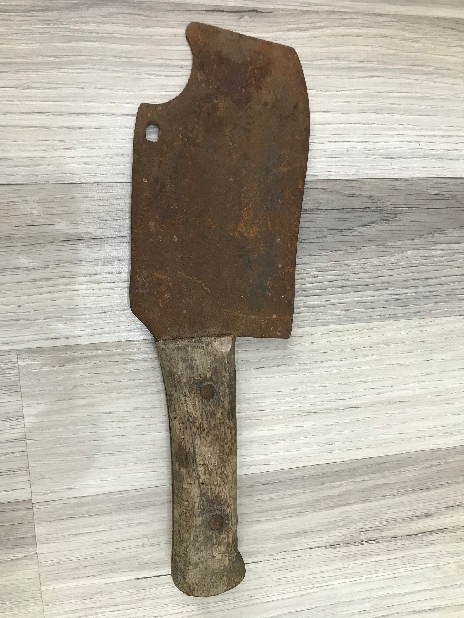 Vintage Cleaver butcher Knife Butcher Axe Antique Metal