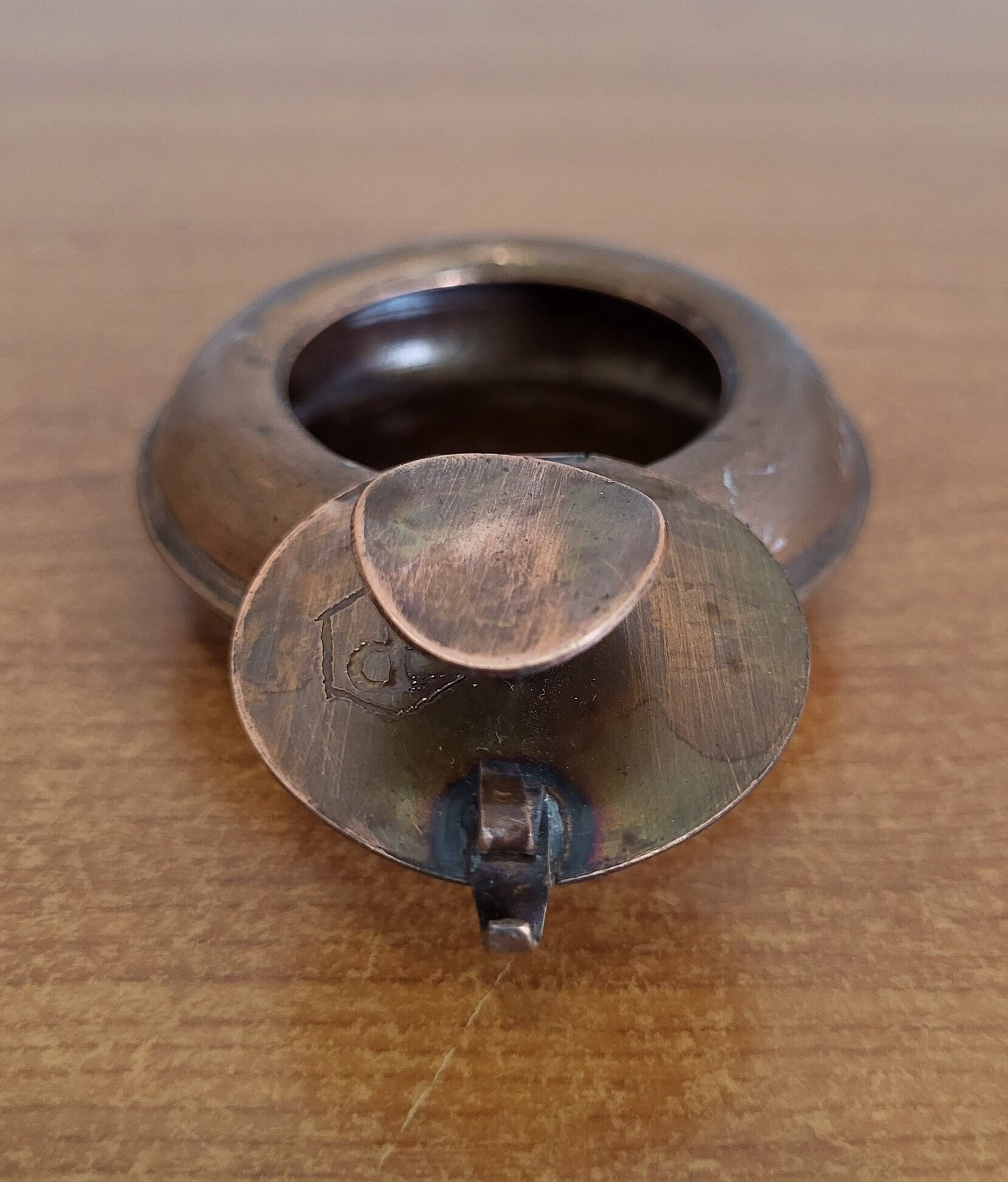 Vintage Copper Ashtray Very Old Ashtray Bar Decor Home Decor Cigarette